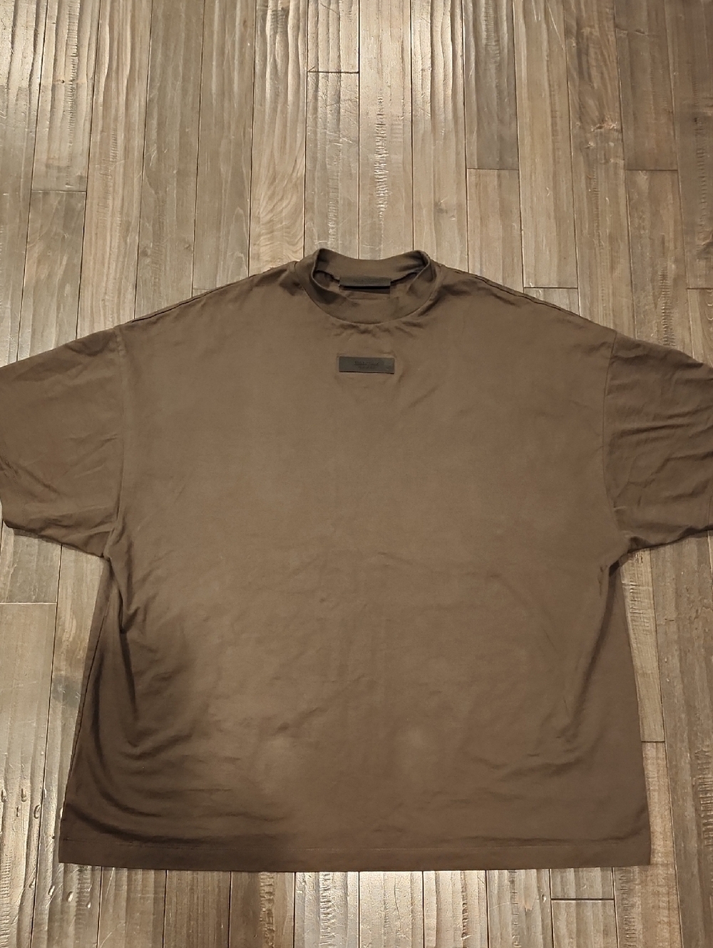 Essentials Brown Short Sleeve Crewneck Tee Fear Of God